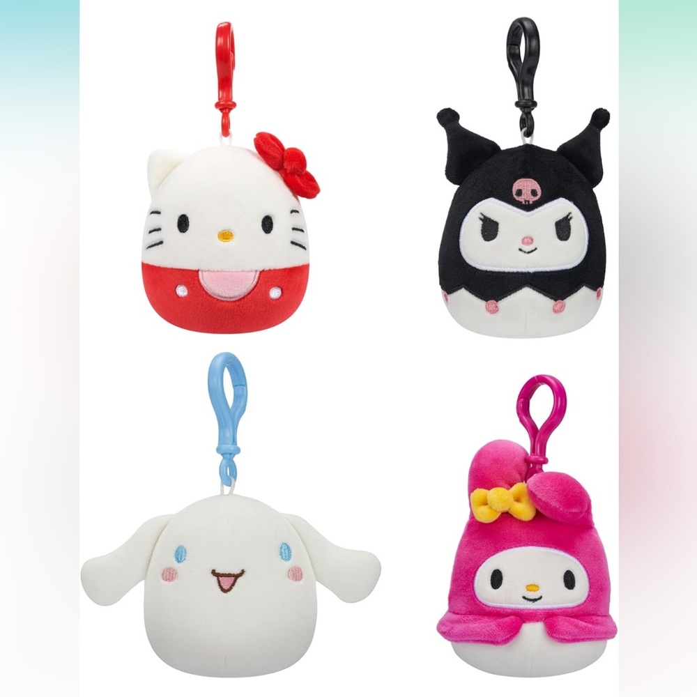 SQUISHMALLOWS ORIGINAL SANRIO 3.5” 4 PACK SET